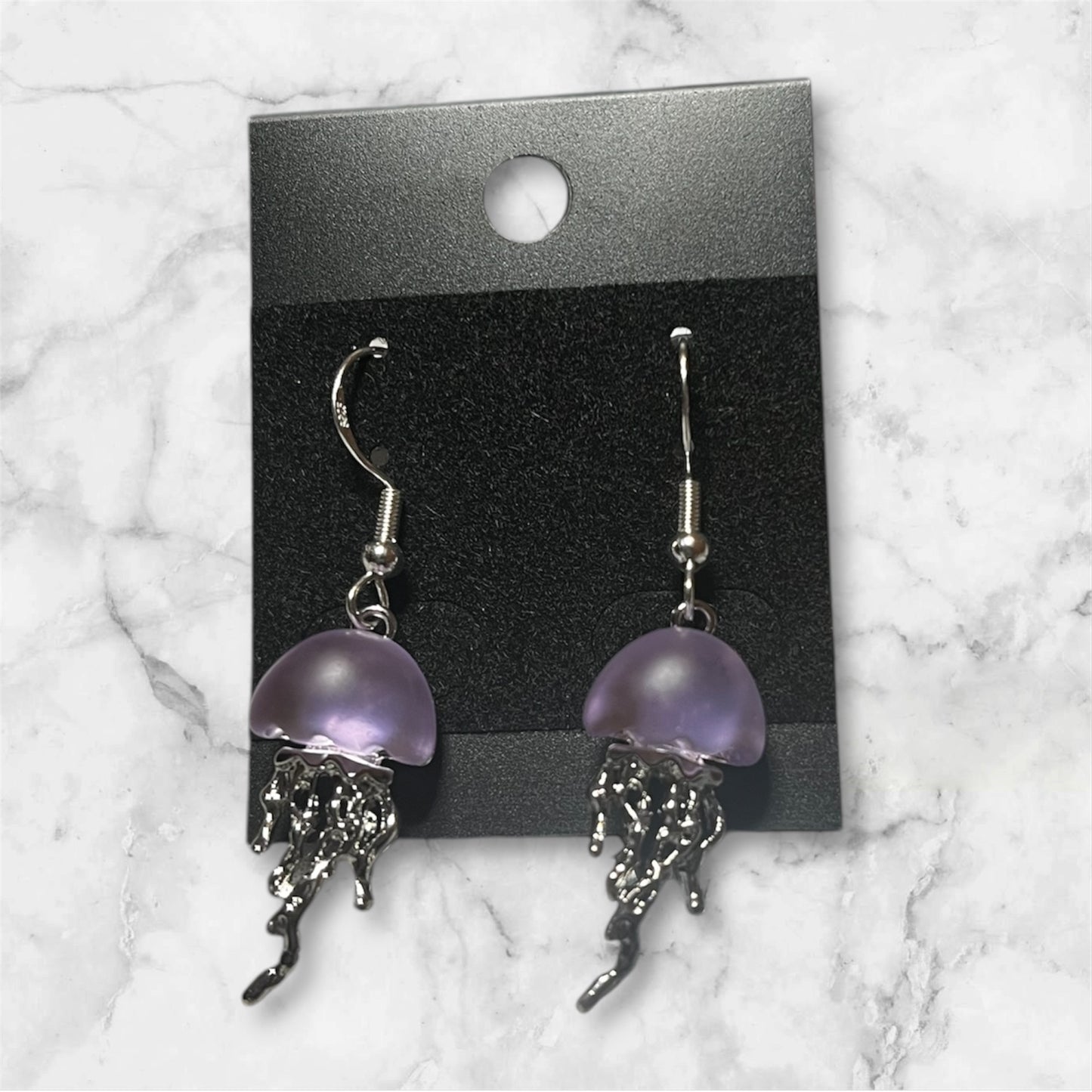 Colourful jellyfish earrings