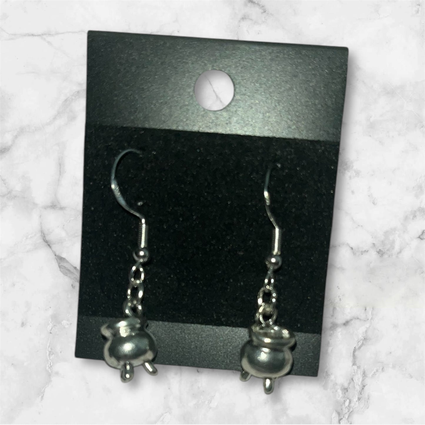 Witches cauldron earrings