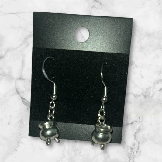 Witches cauldron earrings