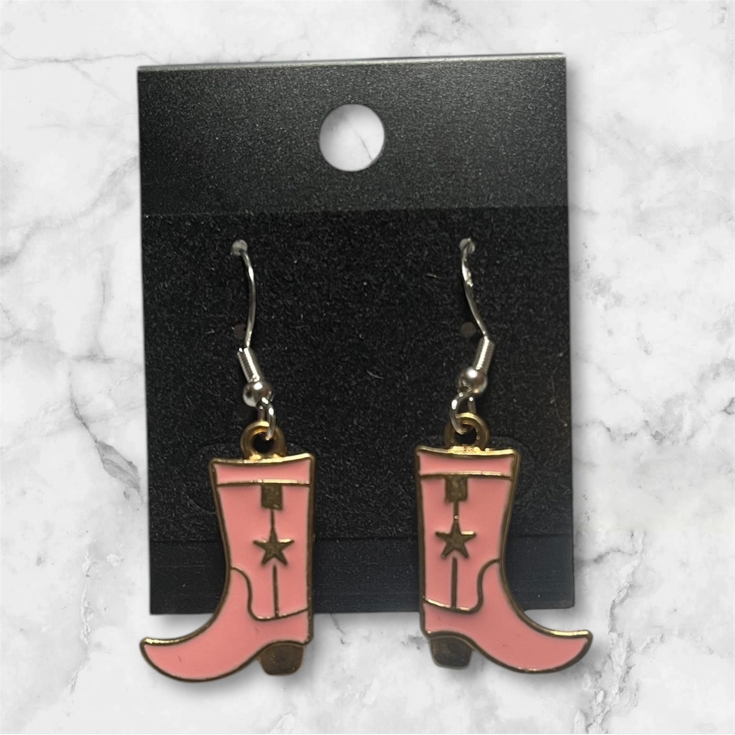 Cowboy boots earrings