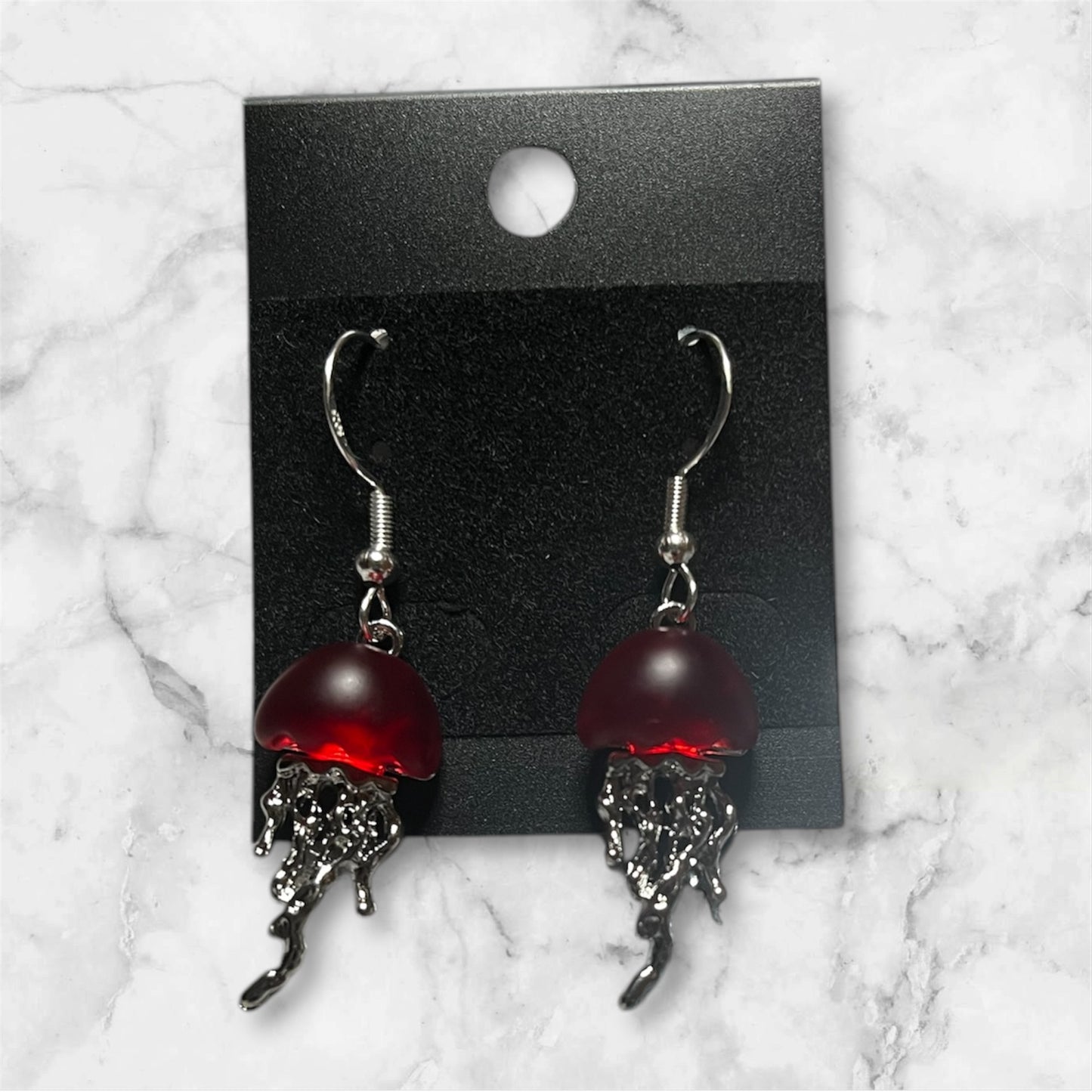 Colourful jellyfish earrings