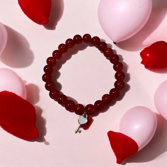 Red valentine’s bracelet